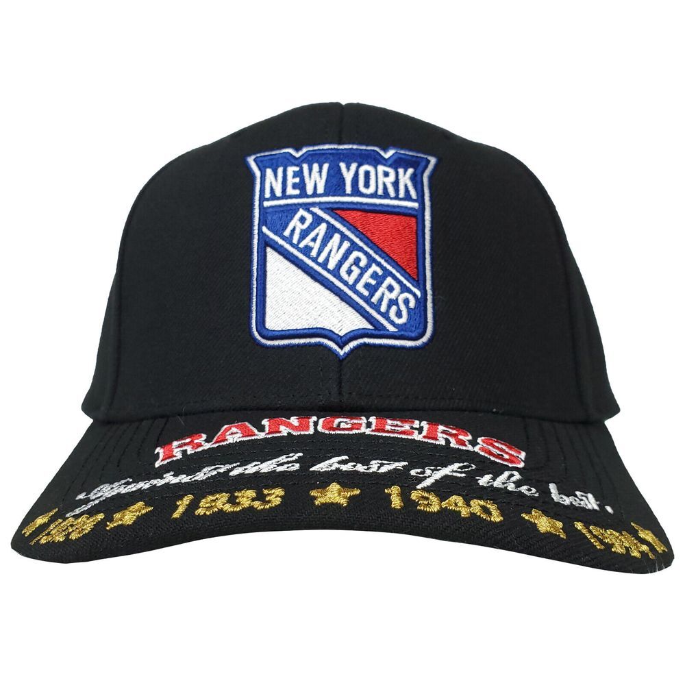 NY Rangers Mitchell & Ness NHL Pro Fit Snapback Hat Cap Champions Bill Art NWT